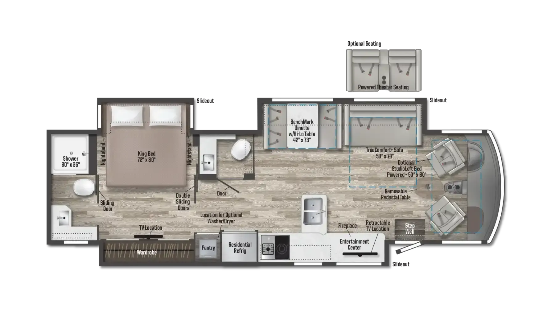 Winnebago Adventurer 36Z floor plan