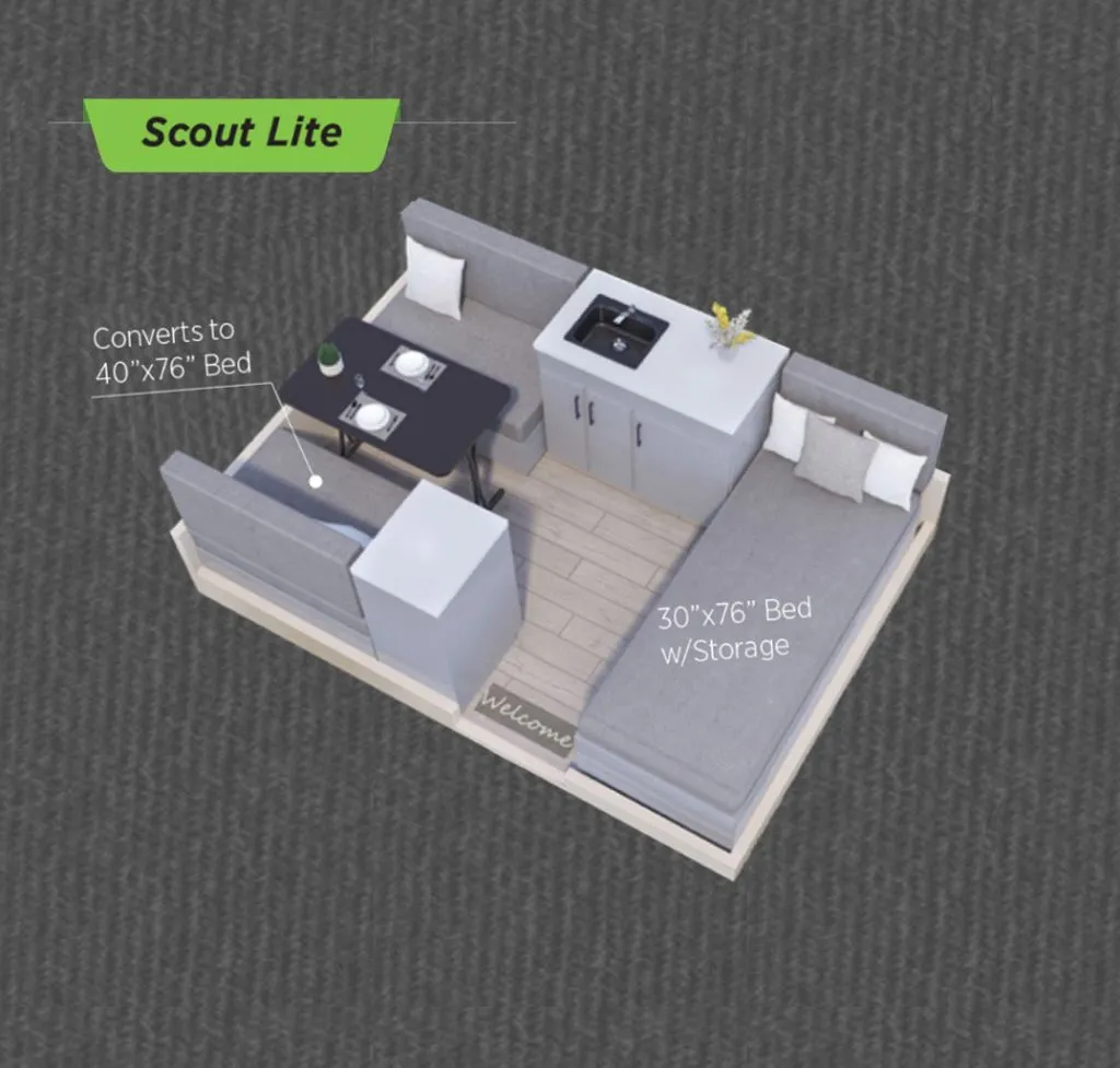 2026 Aliner Scout Lite LITE - Floor plan