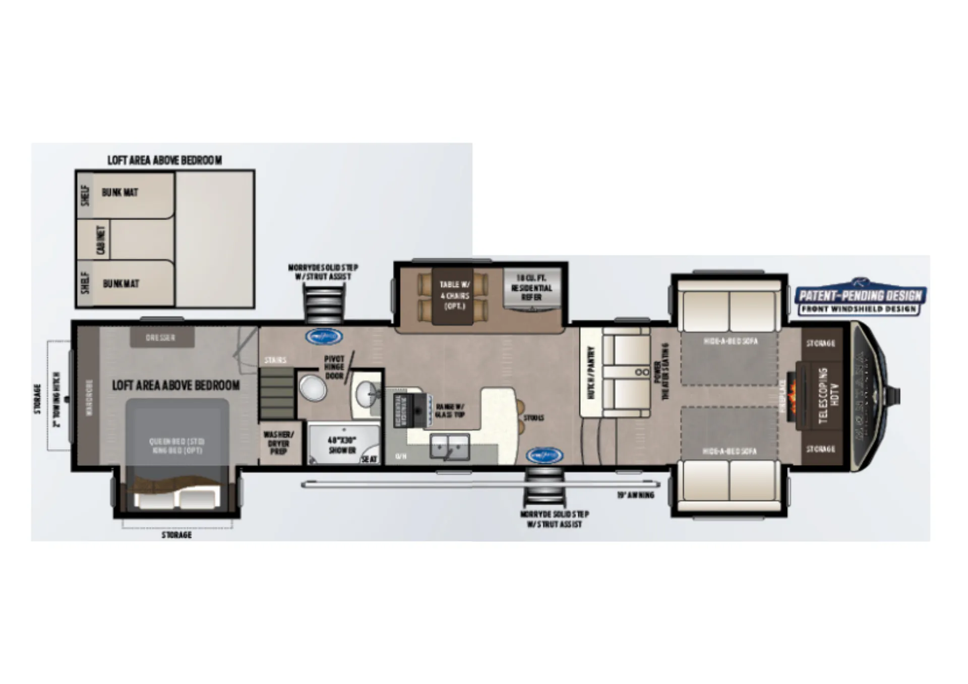 Keystone Montana High Country 377FL floor plan