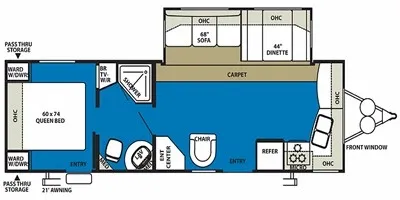 2011 Forest River Salem 29FKSS - Floor plan