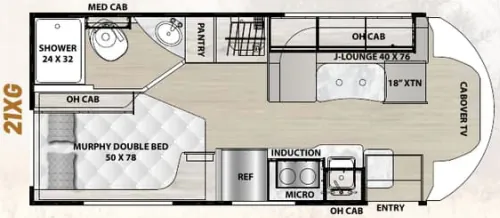 Coachmen Cross Trail Xtreme EV 21XG floor plan