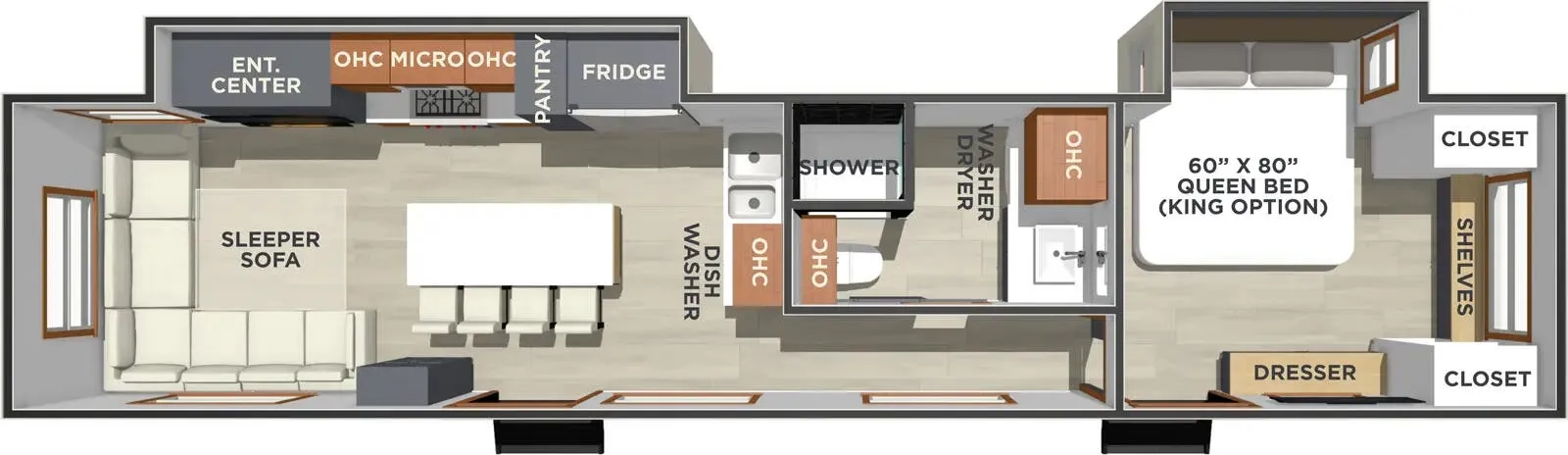Forest River Lost Pines HEMLOCK floor plan