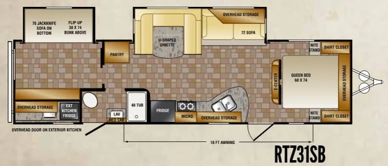 CrossRoads Rezerve RTZ31SB floor plan