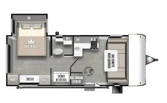 Forest River EVO Select 189RS floor plan