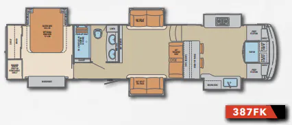 Palomino Columbus 1492 387FK floor plan