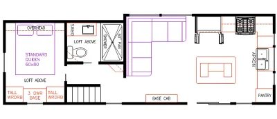 Elevation Park Model Company 5 Series 5-107 floor plan