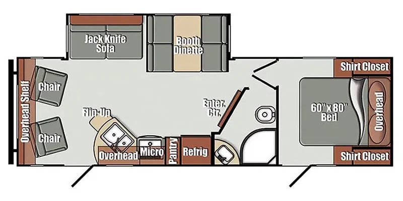 Gulf Stream Geo 267RL floor plan
