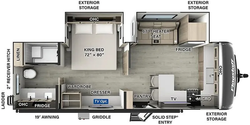 2025 Forest River Flagstaff Classic 826MBR - Floor plan