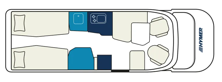 Hymer T-Class S 680 floor plan