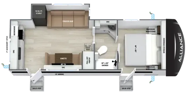 Alliance RV Delta RK234 floor plan