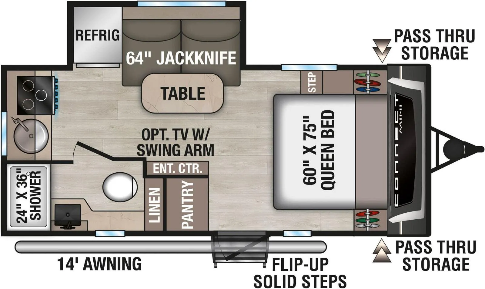 K-Z Connect Mini CM171RK floor plan