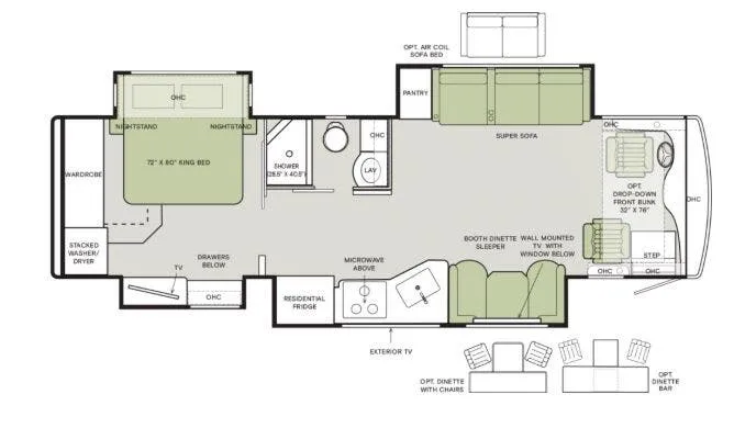 2026 Tiffin Byway 33 FL - Floor plan