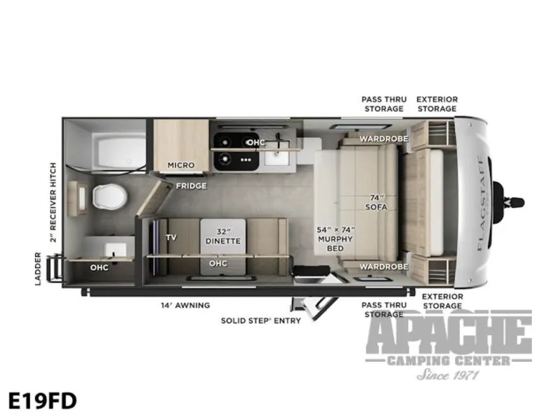 2026 Forest River RV Flagstaff E-Pro 19FD - Photo 2
