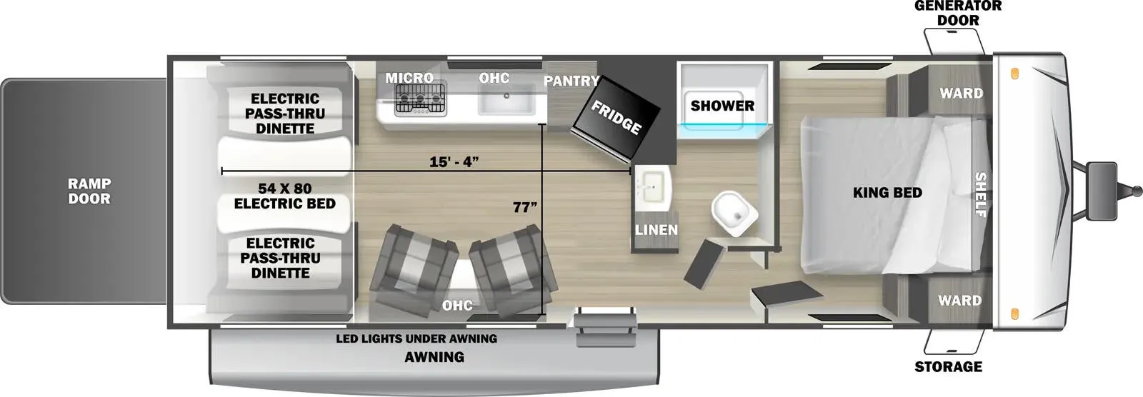 Forest River Stealth 2550SLX floor plan