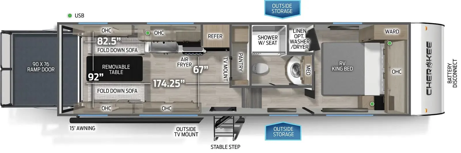 2026 Forest River Cherokee Black Label 256RRBL - Floor plan