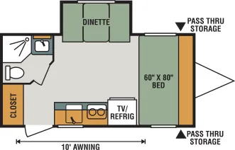 K-Z Escape E161RB floor plan