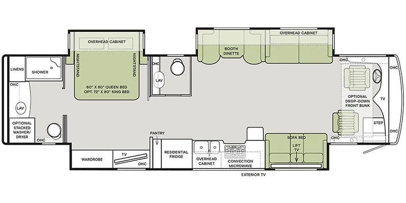2022 Tiffin Allegro Red 360 37 BA - Floor plan