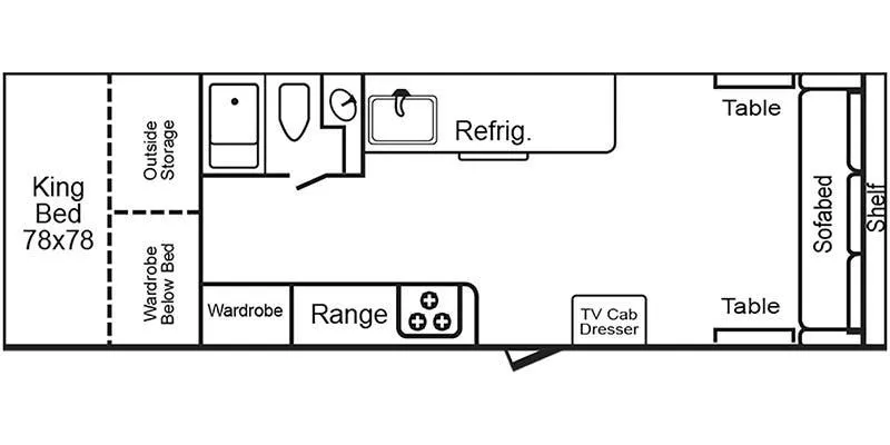 TrailManor 3124 Series KS floor plan