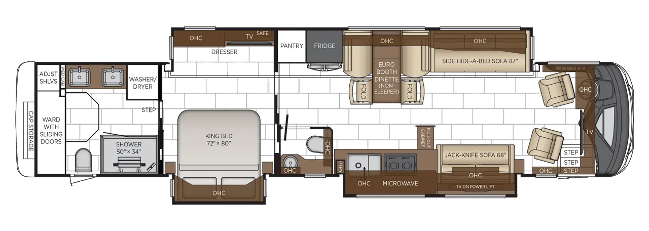 2026 Newmar Mountain Aire 4551 - Floor plan