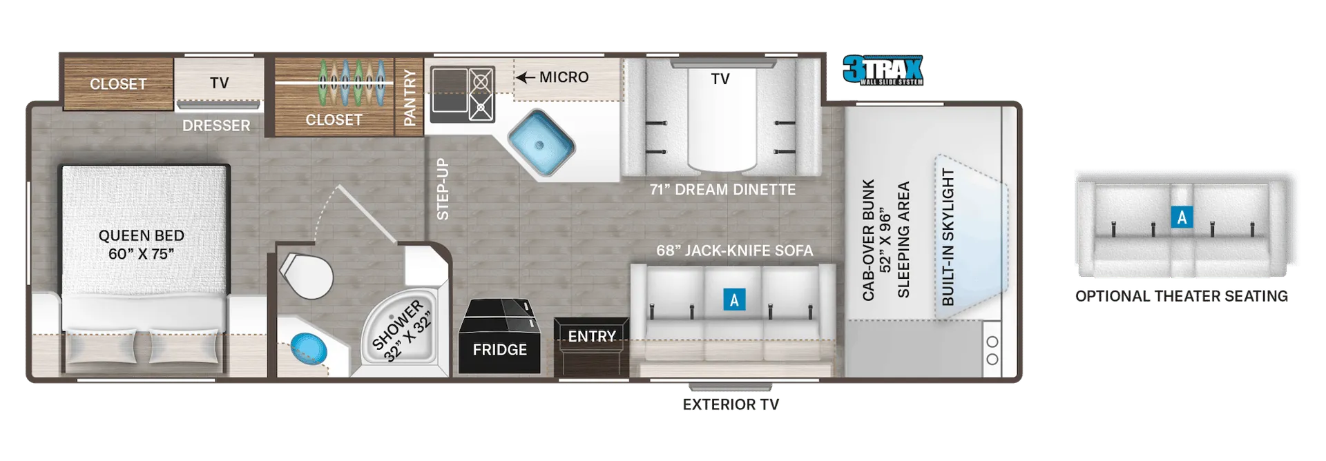 Thor Motor Coach Echelon WS31 floor plan