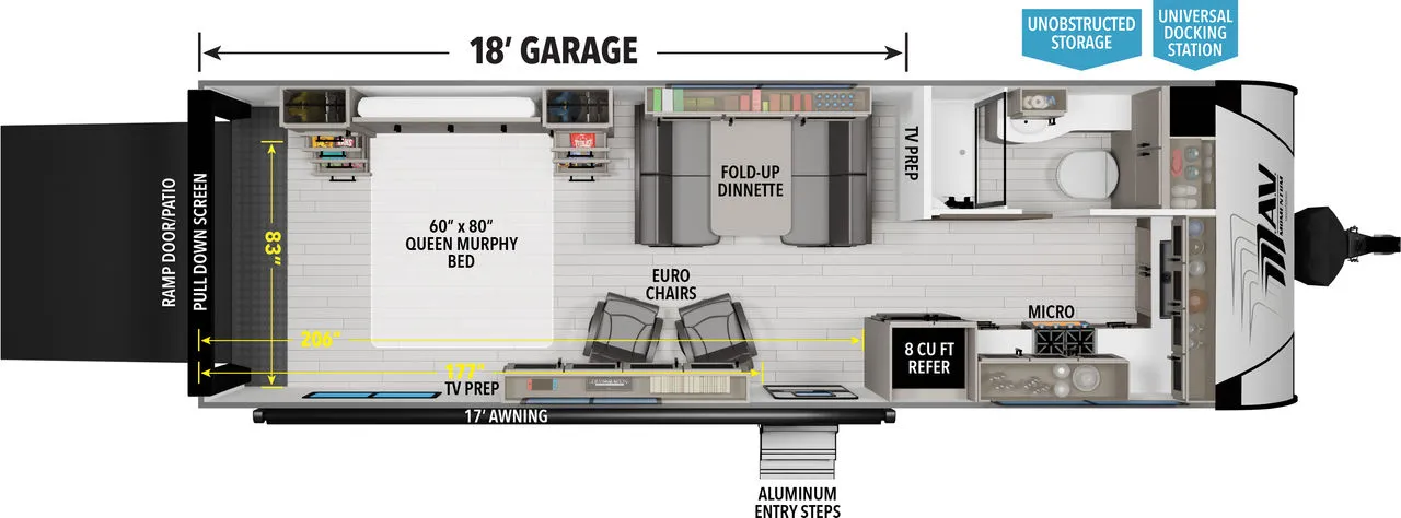 2025 GRAND DESIGN MOMENTUM 24MAV - Floor plan
