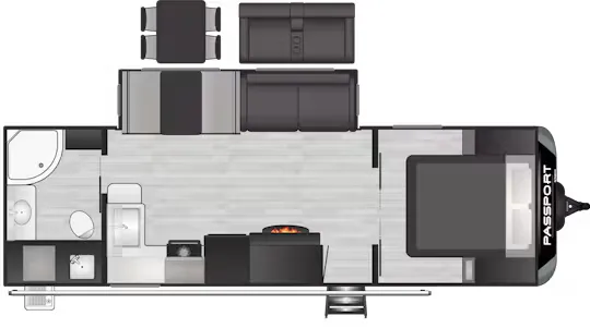 Keystone Passport 2605RB floor plan