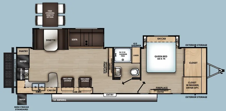 Coachmen Catalina Legacy Edition 303RKDS floor plan