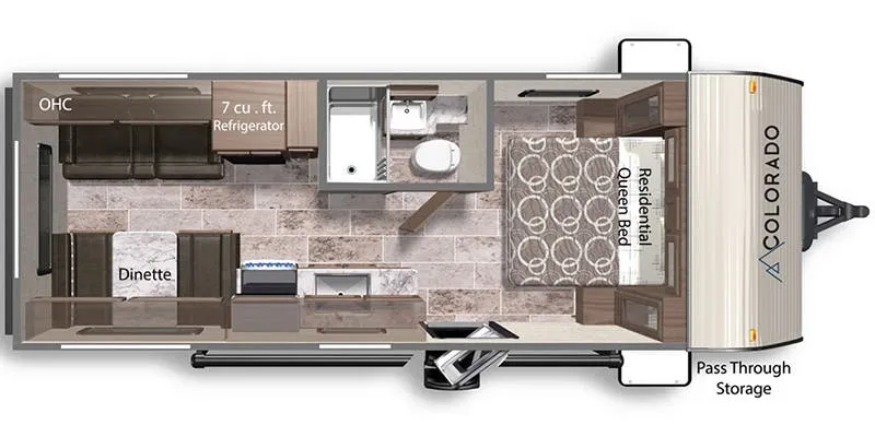 Dutchmen Colorado 21RDC floor plan