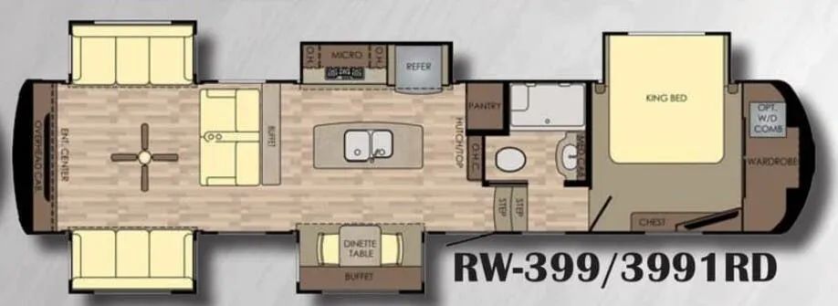 CrossRoads Redwood 3991RD floor plan