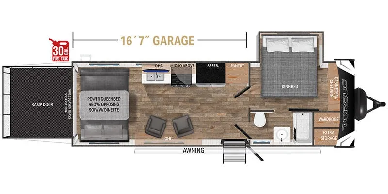 Heartland Torque TQ T256 floor plan