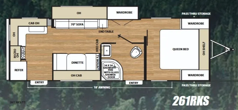 Coachmen Catalina SBX 261RKS floor plan