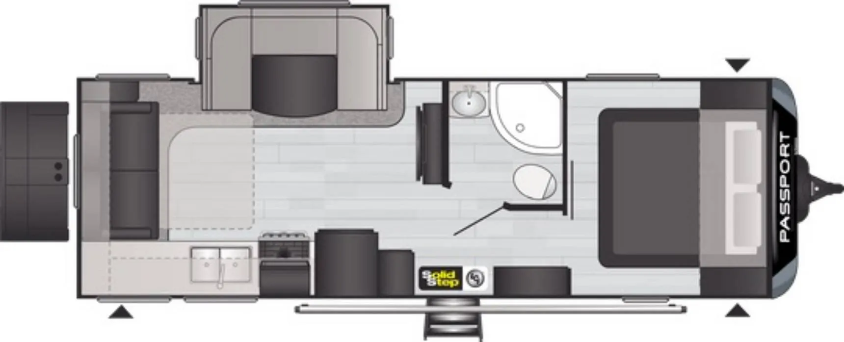 2021 Keystone Passport GT 2521RL - Floor plan