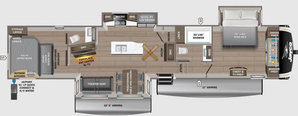 Jayco Eagle 360DBOK floor plan