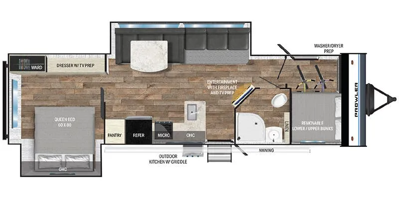 2025 Heartland Prowler 3212BH - Floor plan