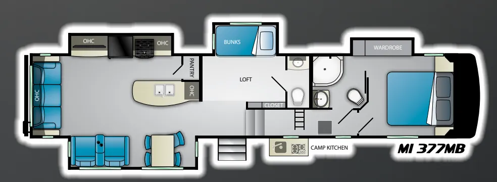 Heartland Milestone 377MB floor plan