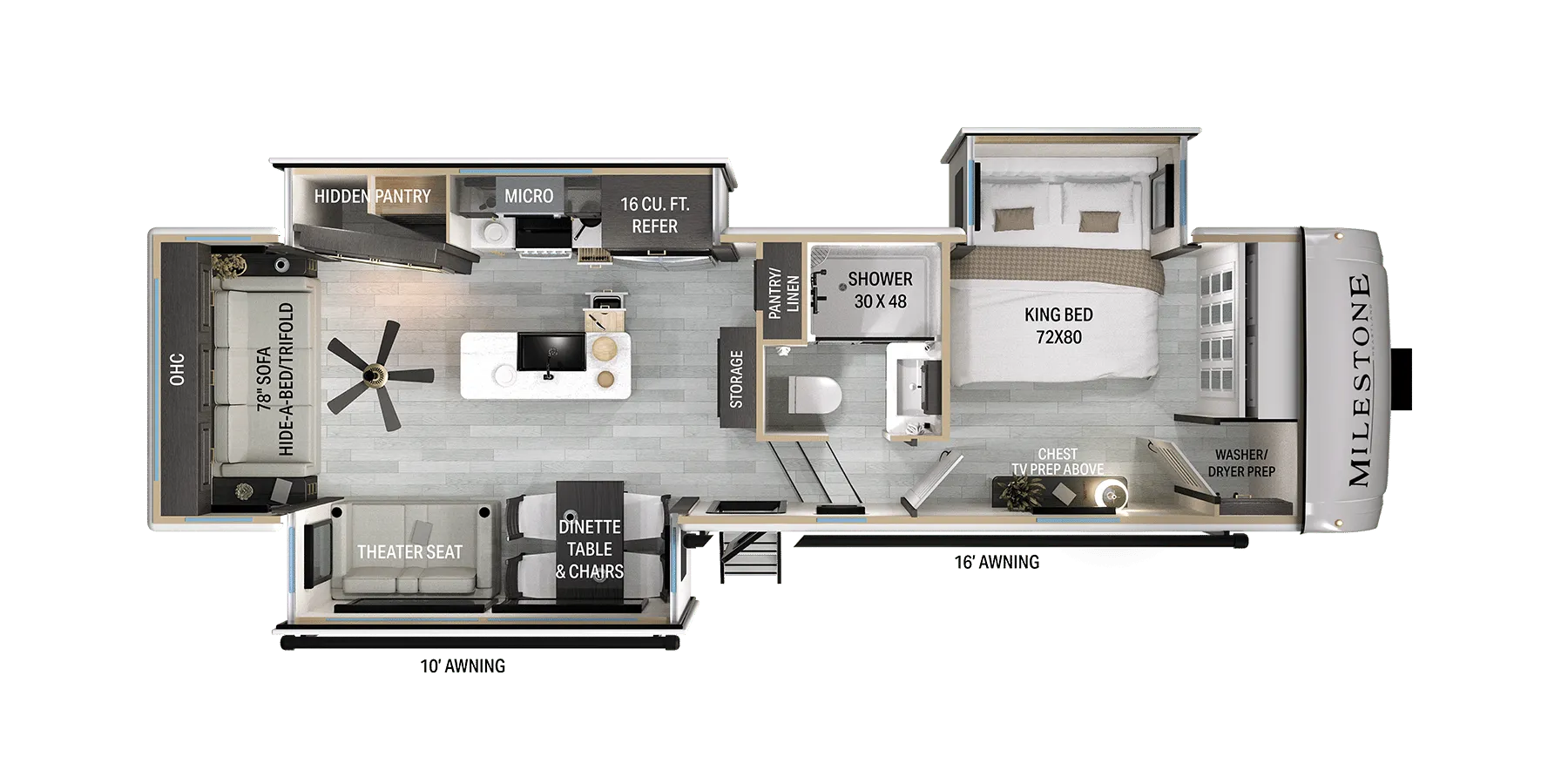 2026 Heartland Milestone 31RL - Floor plan