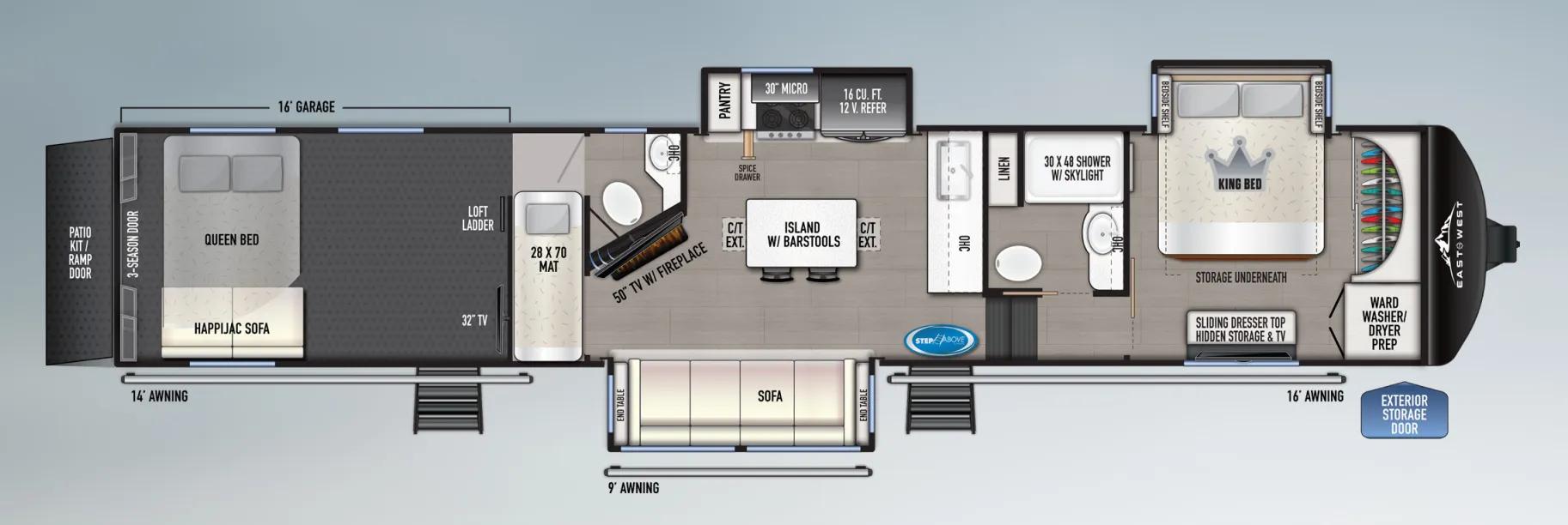 2024 EAST TO WEST Takoda 400TH - Floor plan