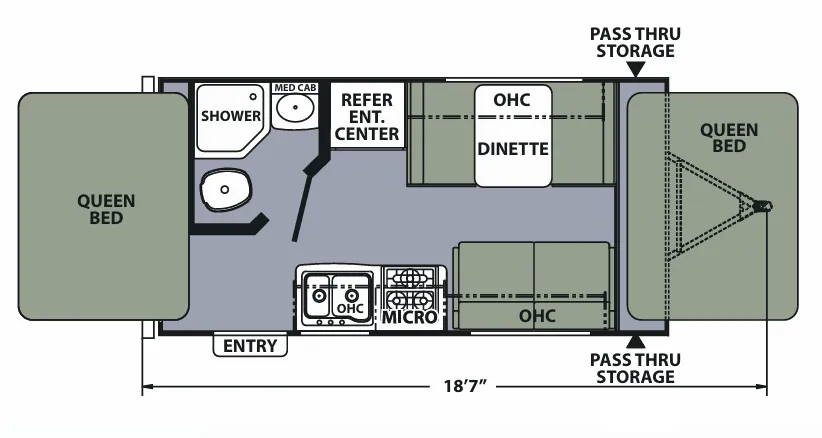 Coachmen Apex Nano 15X floor plan