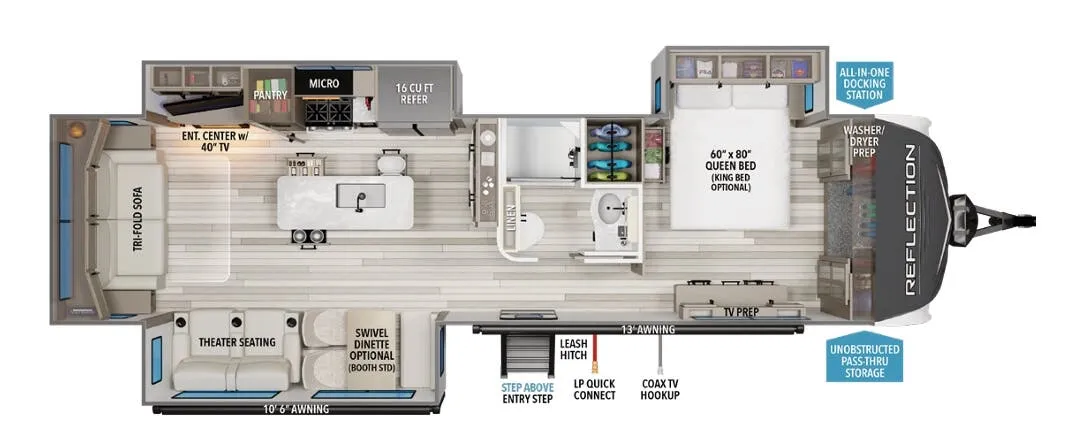 Grand Design Reflection 315RLTS floor plan