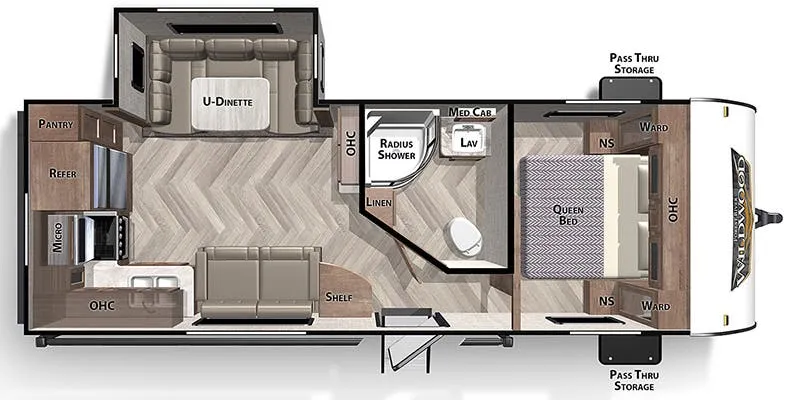 Forest River Wildwood 25RKS floor plan