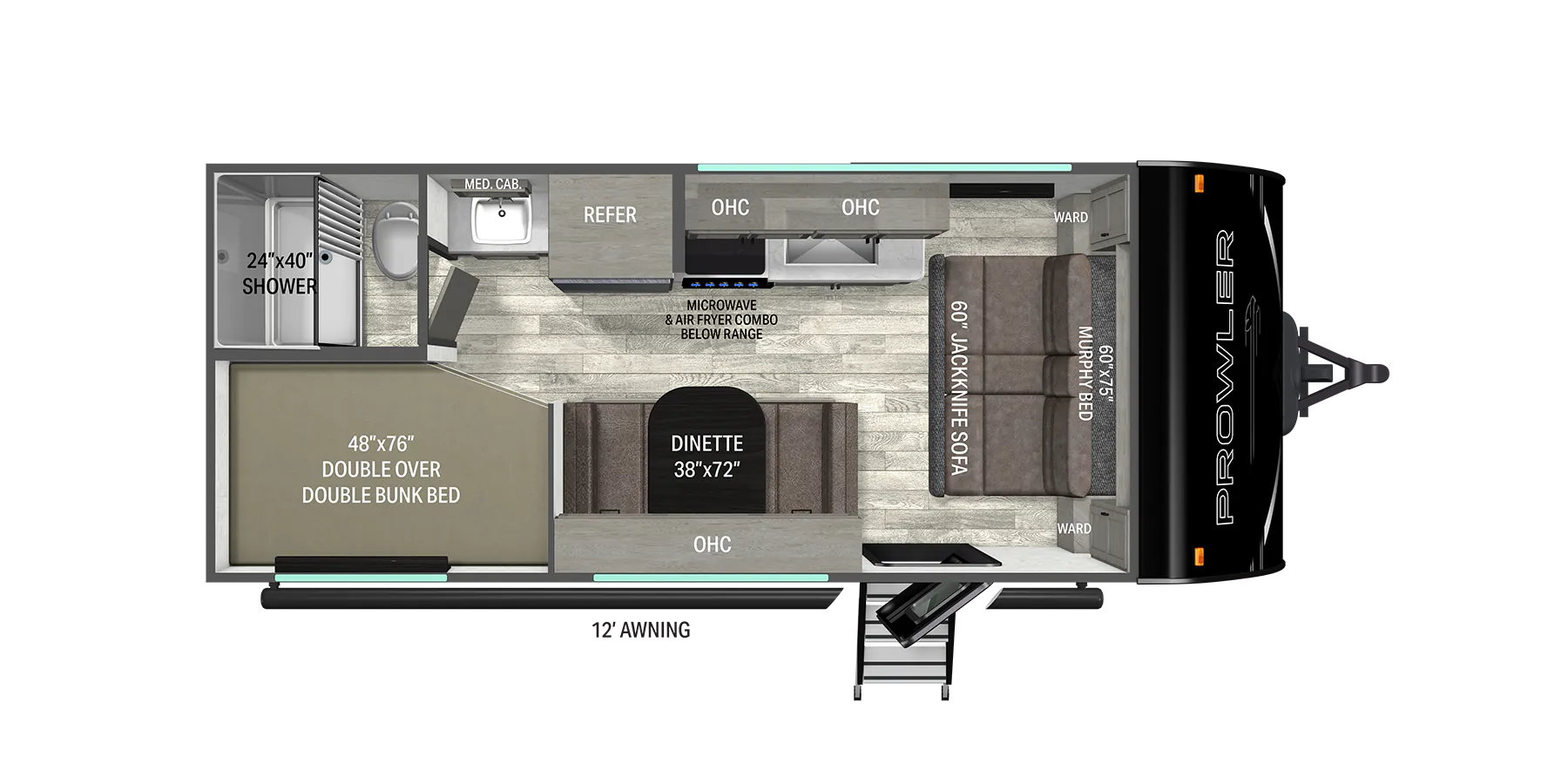 Heartland Prowler 2000MB floor plan