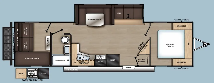 Coachmen Catalina Legacy Edition 303QBCK floor plan