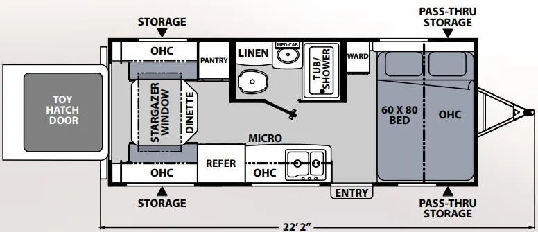 Coachmen Apex Nano 17TH floor plan