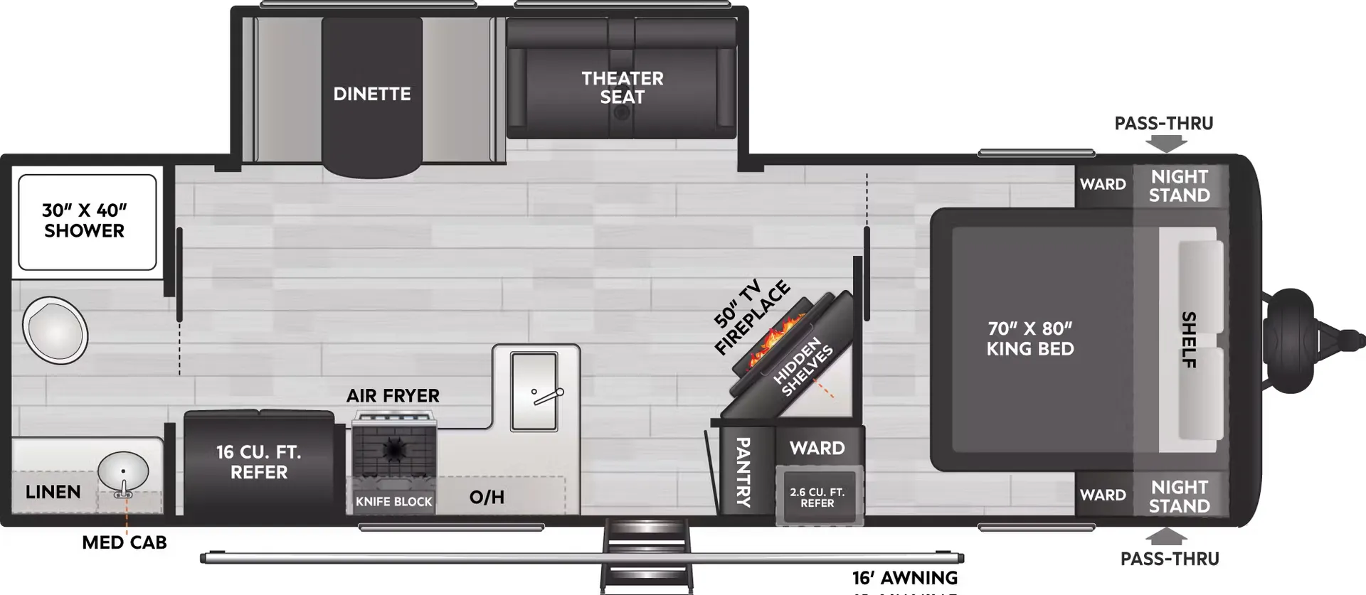 Keystone Coleman Lantern 25RBS floor plan