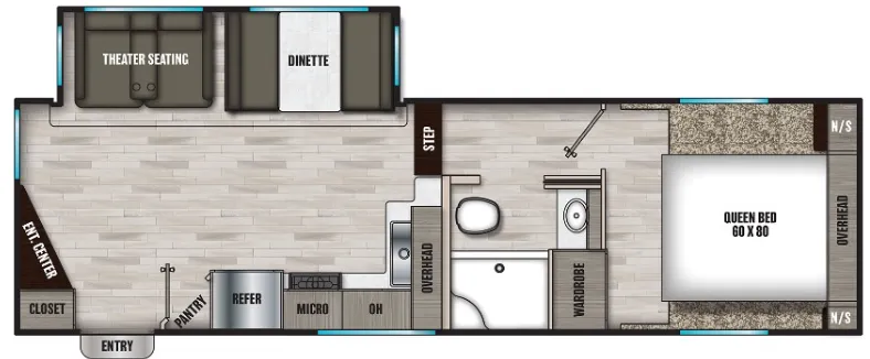 Coachmen Chaparral Lite 25RE floor plan