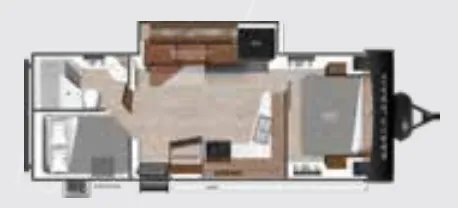 Heartland North Trail 25BHPS floor plan