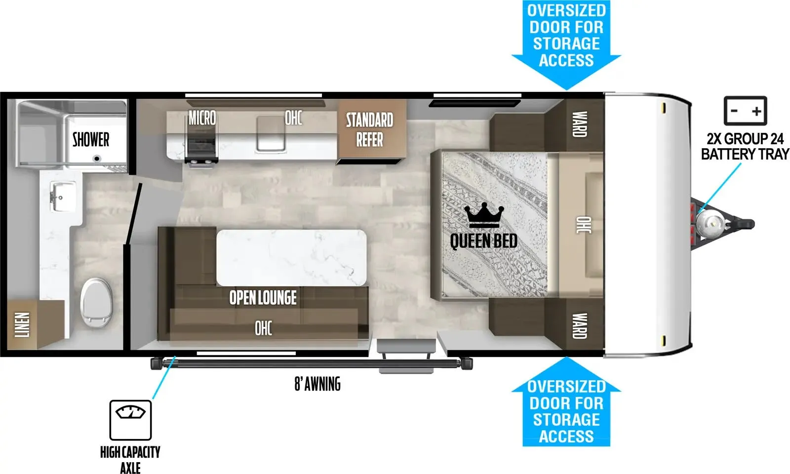 Forest River Salem FSX 164FBLE floor plan