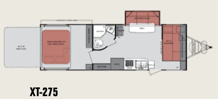 Cruiser RV Fun Finder Xtra XT-275 floor plan