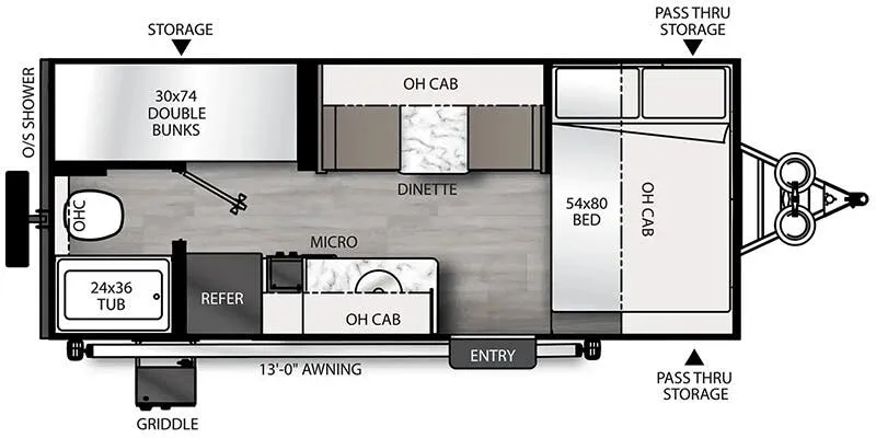 2026 Coachmen Remote 18.2R floor plan