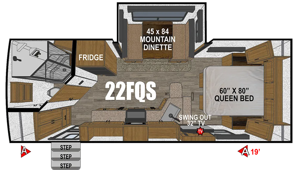 2026 Outdoors RV Mountain Series Timber Ridge 22FQS - Photo 3